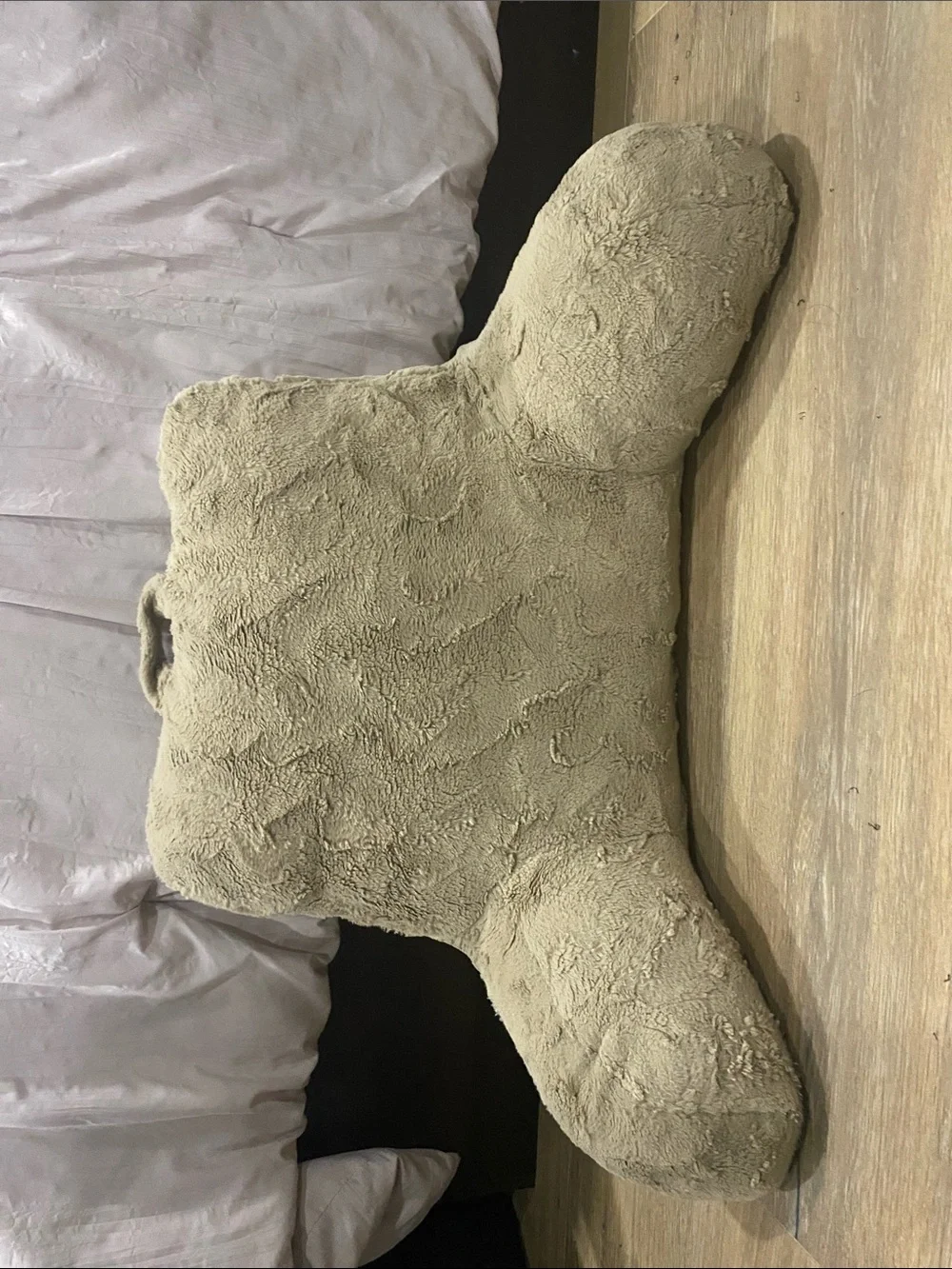 Plush Backrest Pillow - Cream Bedrest Support